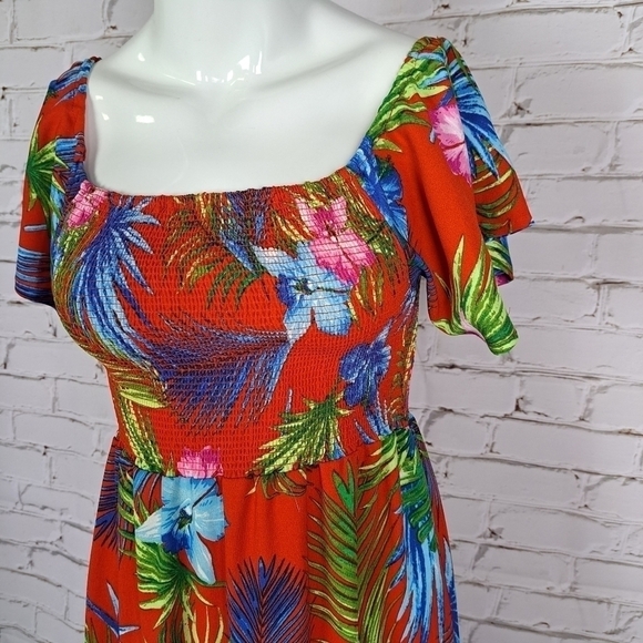 Design Lab Tropical Print Maxi dress - Picture 4 of 12